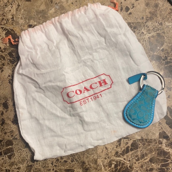 Authentic “Coach” Keychain W/ Small Cinch Bag